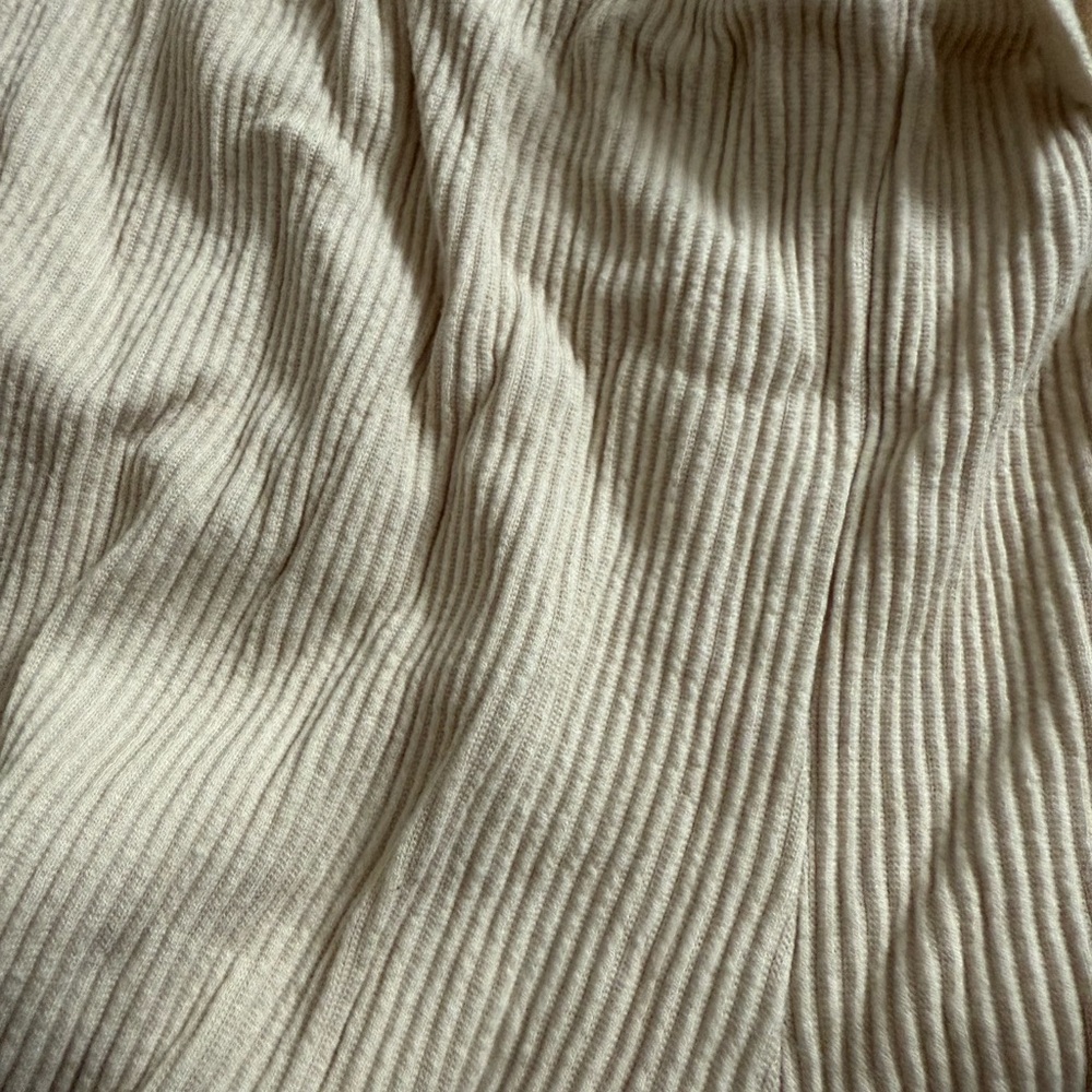 Roots Cream Ribbed Lounge Pants
